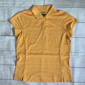 adidas Women‘s Light Orange ClimaCool Polo Short Sleeve Golf Shirt